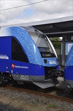 Europe, Germany, Lower Saxony, hydrogen train RB33 Cuxhaven, Bremerhaven, Bremervörde, Buxtehude,