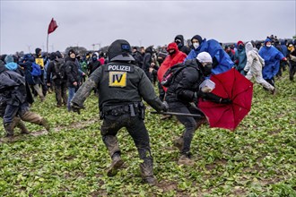 Violent clashes between thousands of demonstrators and the police, after a demonstration against