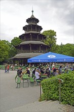 Europe, Germany, Bavaria, Munich, English Garden, municipal park between Lehel and Schwabing, view