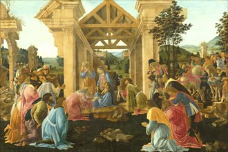 The Adoration Of The Magi, Painting by Sandro Botticelli (1 March 1445, 1510), one of the most