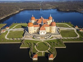 Moritzburg Castle is located in the municipality of Moritzburg near Dresden. The hunting lodge,