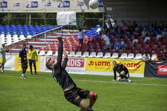 Fistball: TSV Pfungstadt against DSG UKJ Froschberg (IFA 2024 Fistball World Tour Finals Mannheim,