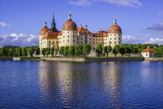 Moritzburg Castle, municipality of Moritzburg near Dresden, Saxony, Germany, Europe