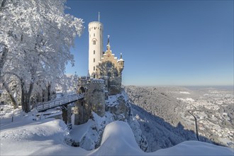 Lichtenstein Castle, Swabian Alb, Baden- Württemberg, Germany, Swabian Alb, Lichtenstein Castle,