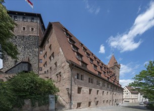 Kaiserstallungen, former granary, built around 1494, now a youth hostel, Nuremberg Middle