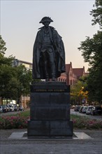 Monument to General Friedrich Wilhelm von Steuben (1730-1794), fought in the American War of