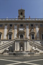 Senatorial Palace, Palazzo Senatorio, on the Capitol, Capitoline Hill in Rome, City Hall of the