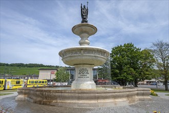 Figure of St Kilian on the Kilian Fountain, 1895 a gift from Prince Regent Luitpold, station