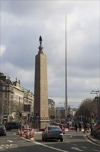 Spire of Dublin, also the Monument of Light, O'Connell Street, Dublin, Ireland, 120 metres high,