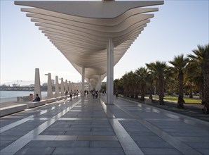 Quay two El Palmeral de las Sorpresas port development of the modern new cruise terminal, Malaga,