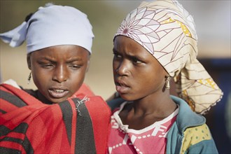 Two girls in the community of Maraban Dare, in Plateau state, 07/02/2024