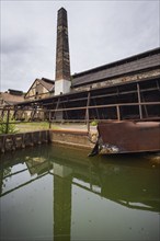 The more than 800-year-old Muldenhütten smelter site. The still existing, historical and