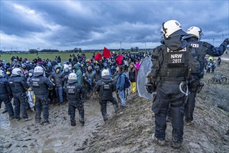 Violent clashes between thousands of demonstrators and the police, after a demonstration against