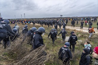 Violent clashes between thousands of demonstrators and the police, after a demonstration against