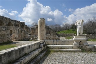 Ancient Baths of Hadrian, ancient archaeological site of Aphrodisias, Geyre, Karacasu, Aydin,