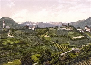 Eppan formerly Tyrol, Austria-Hungary, today South Tyrol, Italy, Historical, digitally restored