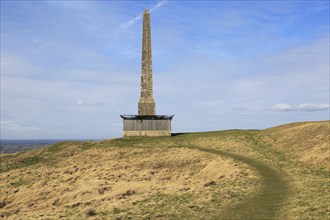 Historic Lansdowne monument, Cherhill, Wiltshire, England, UK