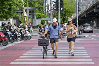 Pedestrian crossing Pedestrians