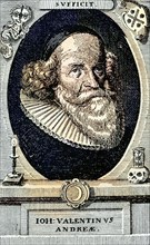 Johannes Valentin Andrea 1586 bis 1684 Deutscher Theologe und Mönch aus dem Buch Der Freimaurer von