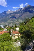 View from the Tappeinerweg, Merano, South Tyrol, Italy, Europe