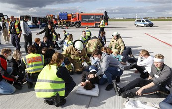 EASA emergency exercise at BER Airport, emergency services rehearsed an emergency in the aviation