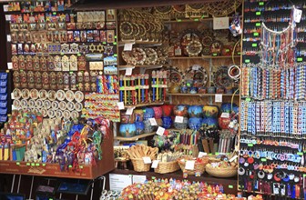 Czech Republic, Prague, a souvenir stall in the Josefov district, Europe