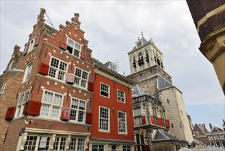 Historic city centre of Delft, Delft, Zuid-Holland, South Holland, Netherlands