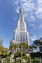 Burj Khalifa tallest building in the world in Downtown Dubai, United Arab Emirates, Asia