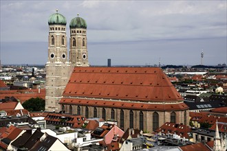 Europe, Germany, Bavaria, State Capital Munich, City, Marienplatz, Church of Our Lady, View from St