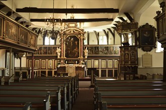 Europe, Germany, Hamburg, district Bergedorf, church St. Peter and St. Pauli, half-timbered, 16th,