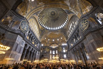 Istanbul, Turkey, 2 June, 2022: Hagia Ayasofya Sophia Grand Mosque in Istanbul, one of the main