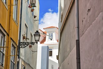 Colorful buildings of Lisbon historic center