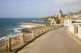 Port and small seaside resort of Porthleven, Cornwall, England, United Kingdom, Europe