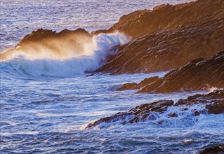 Evening atmosphere on the Cote Sauvage The Wild Coast is a rocky coast on the Atlantic Ocean in the