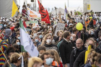 Protest action against the demolition of the village of Lützerath in the Rhenish lignite mining