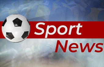 SPORT NEWS lettering as a template for messages in the sports area