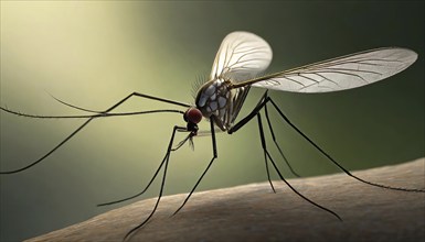 Animal, insect, mosquito, mosquito, bite, close-up, AI generated, AI generated