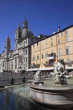 Fountain of Neptune, Fontana del Nettuno, Church of Sant'Agnese in Agone, Piazza Navona, Parione