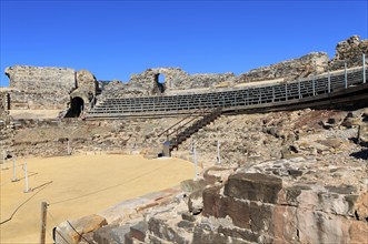 Amphitheatre at Baelo Claudia Roman site, Cadiz province, Spain, Europe