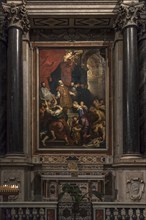 The Baroque painting by Peter Paul Rubens, 1577-1640, Miracle of St Ignatius of Loyolavon, hangs in