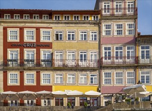 Colourful houses, Cais da Ribeira, Porto, Portugal, Europe