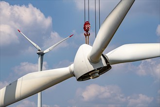 Repowering of a wind farm near Issum, 9 older wind turbines from the manufacturer Enercon (model