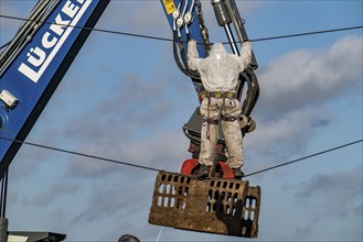 Beginning of the eviction of the Lützerath hamlet, camp of climate activists and squatters, at the