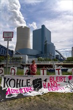 Protest against the Uniper coal-fired power plant Datteln 4, organised by the Endegelände group,