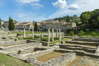 Vaison-la-Romaine. Archaeological site of La Villasse. Vaucluse. Provence-Alpes-Côte d'Azur. France