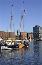 Europe, Germany, Schleswig-Holstein, Kiel, state capital, Baltic Sea, harbour, sea Amazon leaving,