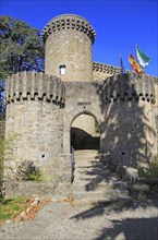 Historic castle Parador hotel, Jarandilla de la Vera, La Vera, Extremadura, Spain, Europe