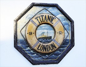 Commemoration plaque for Titanic steamship, Cobh, County Cork, Ireland, Irish Republic 1912, Europe