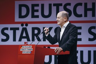 Federal Chancellor Olaf Scholz, recorded at the European Delegates' Conference of the Social