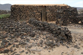 Ruins of pre-Spanish Mahos village, Poblado de la Atalayita, Pozo Negro, Fuerteventura, Canary